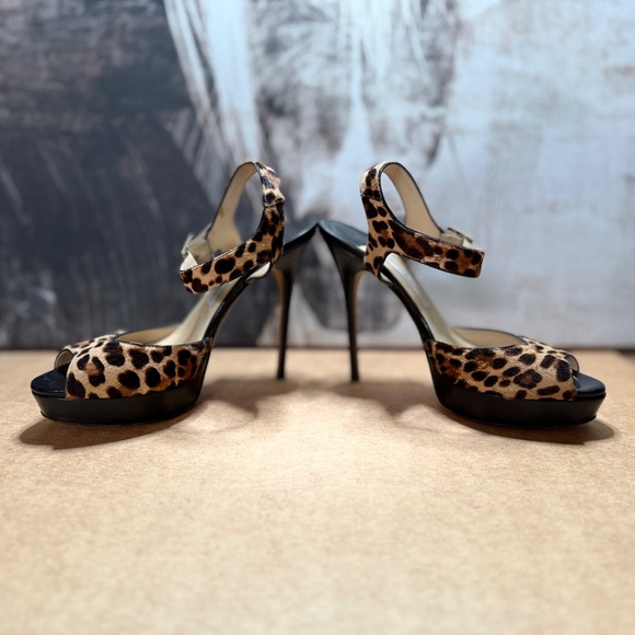 Jimmy Choo  Leopard print Heels  39 1/2 - Picture 2 of 10